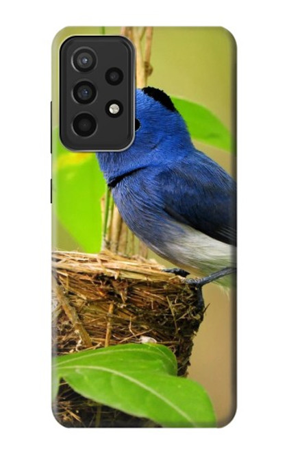W3839 Bluebird of Happiness Blue Bird Hard Case and Leather Flip Case For Samsung Galaxy A52s 5G