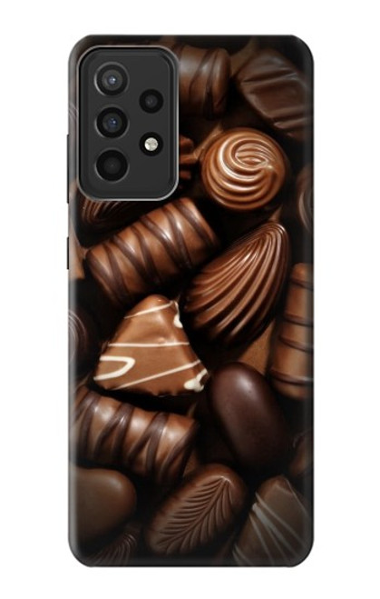 W3840 Dark Chocolate Milk Chocolate Lovers Hard Case and Leather Flip Case For Samsung Galaxy A52s 5G