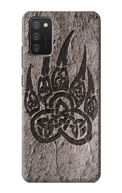 W3832 Viking Norse Bear Paw Berserkers Rock Hard Case and Leather Flip Case For Samsung Galaxy A03S