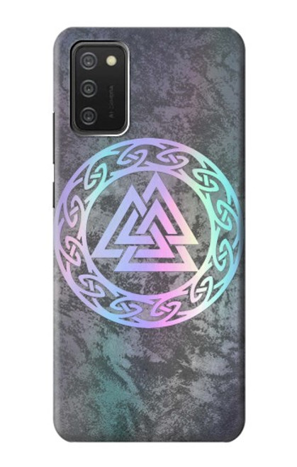 W3833 Valknut Odin Wotans Knot Hrungnir Heart Hard Case and Leather Flip Case For Samsung Galaxy A03S