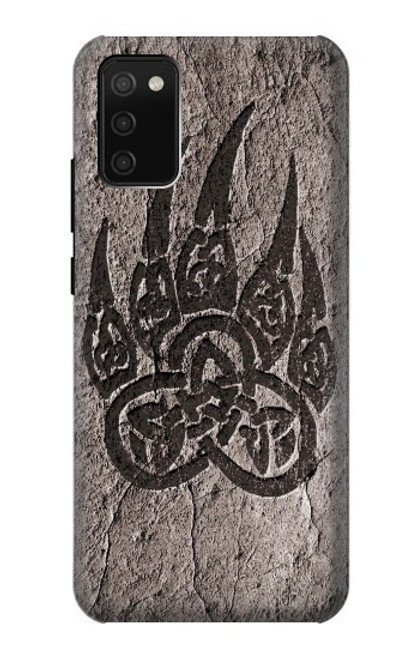 W3832 Viking Norse Bear Paw Berserkers Rock Hard Case and Leather Flip Case For Samsung Galaxy A02s, Galaxy M02s  (NOT FIT with Galaxy A02s Verizon SM-A025V)