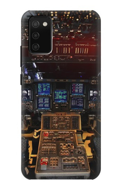 W3836 Airplane Cockpit Hard Case and Leather Flip Case For Samsung Galaxy A02s, Galaxy M02s  (NOT FIT with Galaxy A02s Verizon SM-A025V)