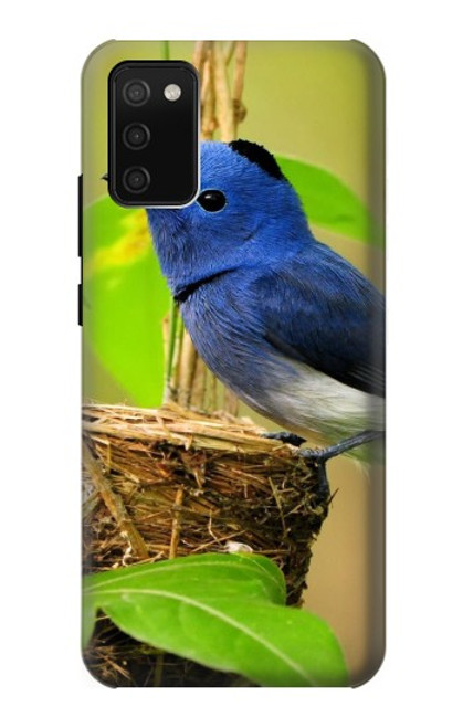 W3839 Bluebird of Happiness Blue Bird Hard Case and Leather Flip Case For Samsung Galaxy A02s, Galaxy M02s  (NOT FIT with Galaxy A02s Verizon SM-A025V)