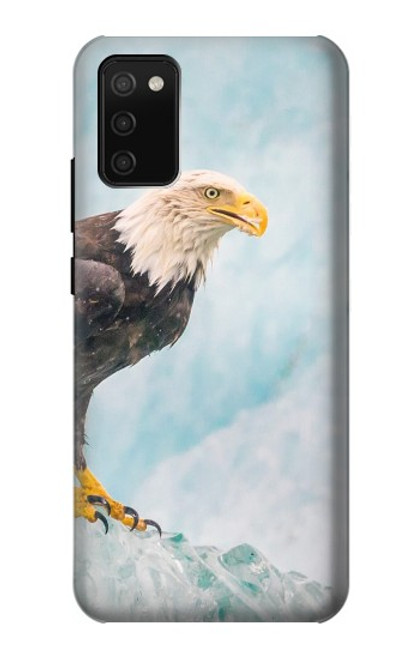 W3843 Bald Eagle On Ice Hard Case and Leather Flip Case For Samsung Galaxy A02s, Galaxy M02s  (NOT FIT with Galaxy A02s Verizon SM-A025V)