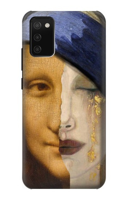 W3853 Mona Lisa Gustav Klimt Vermeer Hard Case and Leather Flip Case For Samsung Galaxy A02s, Galaxy M02s  (NOT FIT with Galaxy A02s Verizon SM-A025V)