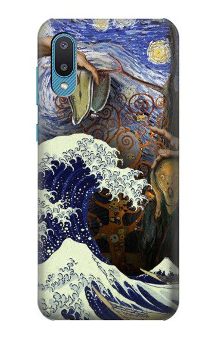 W3851 World of Art Van Gogh Hokusai Da Vinci Hard Case and Leather Flip Case For Samsung Galaxy A04, Galaxy A02, M02