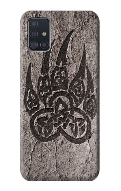 W3832 Viking Norse Bear Paw Berserkers Rock Hard Case and Leather Flip Case For Samsung Galaxy A51