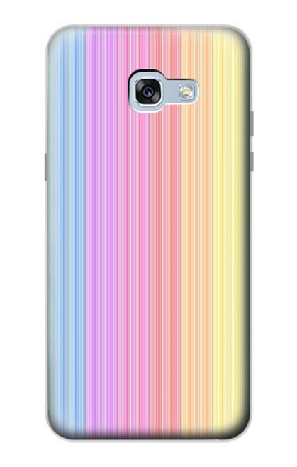 W3849 Colorful Vertical Colors Hard Case and Leather Flip Case For Samsung Galaxy A5 (2017)