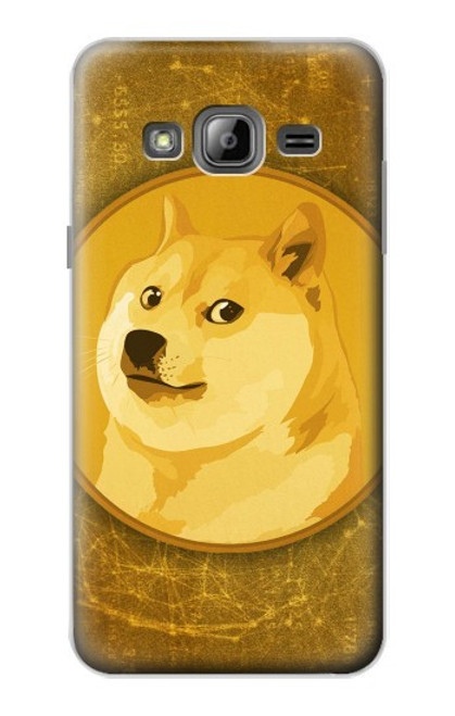 W3826 Dogecoin Shiba Hard Case and Leather Flip Case For Samsung Galaxy J3 (2016)