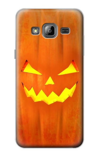 W3828 Pumpkin Halloween Hard Case and Leather Flip Case For Samsung Galaxy J3 (2016)