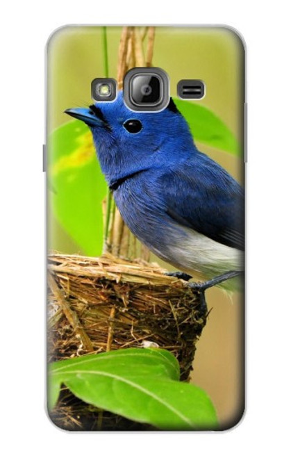 W3839 Bluebird of Happiness Blue Bird Hard Case and Leather Flip Case For Samsung Galaxy J3 (2016)