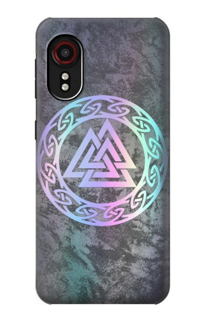 W3833 Valknut Odin Wotans Knot Hrungnir Heart Hard Case and Leather Flip Case For Samsung Galaxy Xcover 5