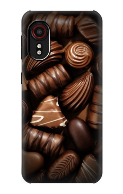W3840 Dark Chocolate Milk Chocolate Lovers Hard Case and Leather Flip Case For Samsung Galaxy Xcover 5
