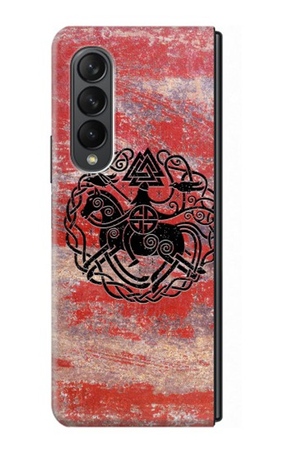 W3831 Viking Norse Ancient Symbol Hard Case For Samsung Galaxy Z Fold 3 5G