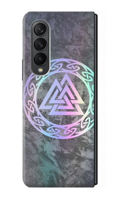 W3833 Valknut Odin Wotans Knot Hrungnir Heart Hard Case For Samsung Galaxy Z Fold 3 5G