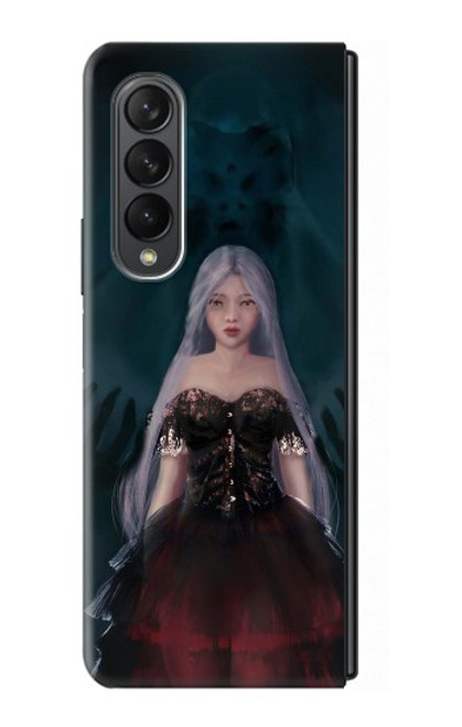 W3847 Lilith Devil Bride Gothic Girl Skull Grim Reaper Hard Case For Samsung Galaxy Z Fold 3 5G