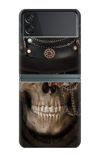 W3852 Steampunk Skull Hard Case For Samsung Galaxy Z Flip 3 5G
