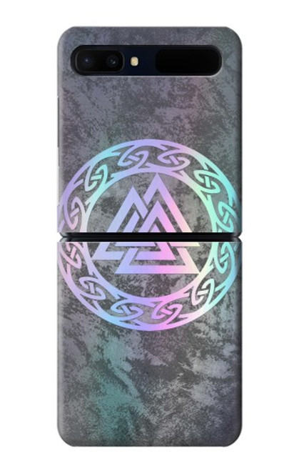 W3833 Valknut Odin Wotans Knot Hrungnir Heart Hard Case For Samsung Galaxy Z Flip 5G