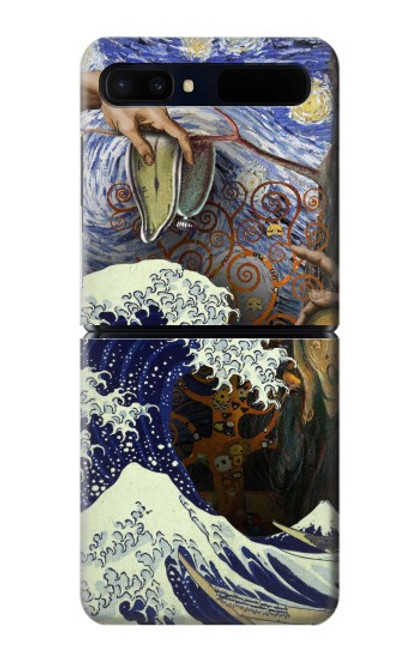 W3851 World of Art Van Gogh Hokusai Da Vinci Hard Case For Samsung Galaxy Z Flip 5G