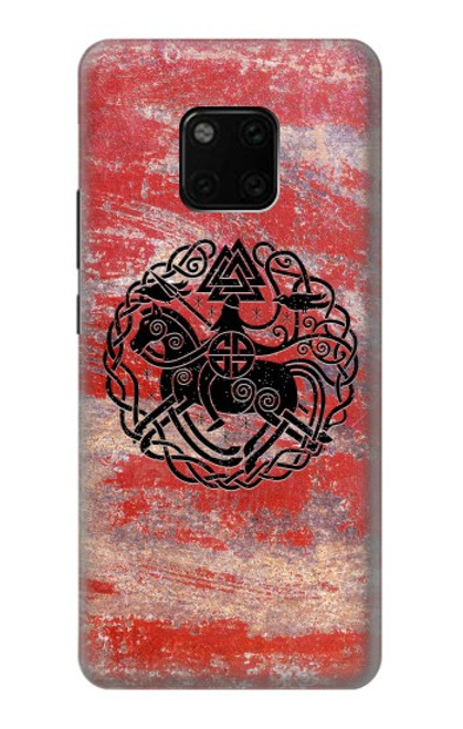 W3831 Viking Norse Ancient Symbol Hard Case and Leather Flip Case For Huawei Mate 20 Pro