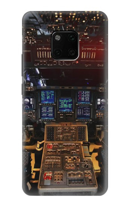 W3836 Airplane Cockpit Hard Case and Leather Flip Case For Huawei Mate 20 Pro