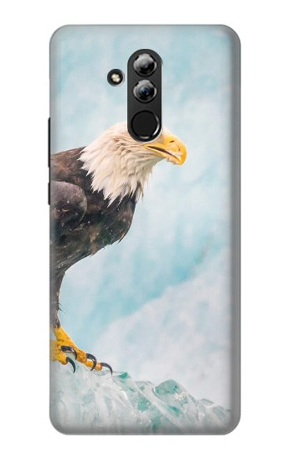W3843 Bald Eagle On Ice Hard Case and Leather Flip Case For Huawei Mate 20 lite