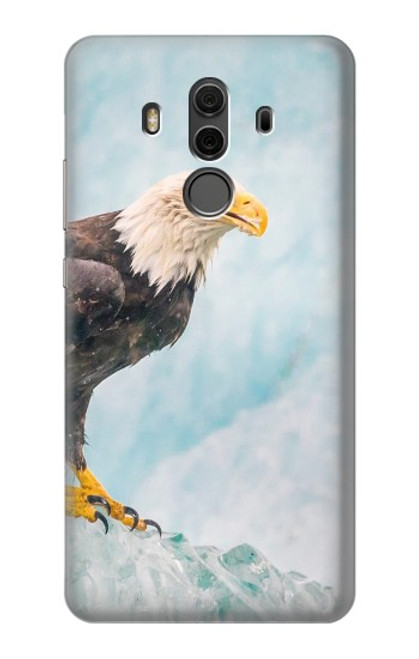 W3843 Bald Eagle On Ice Hard Case and Leather Flip Case For Huawei Mate 10 Pro, Porsche Design