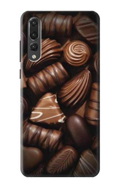 W3840 Dark Chocolate Milk Chocolate Lovers Hard Case and Leather Flip Case For Huawei P20 Pro