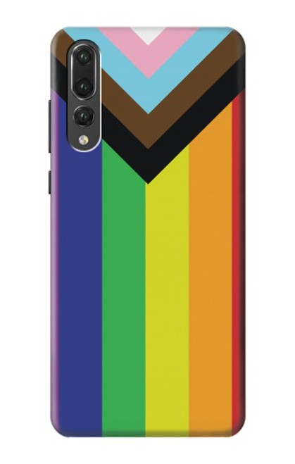 W3846 Pride Flag LGBT Hard Case and Leather Flip Case For Huawei P20 Pro