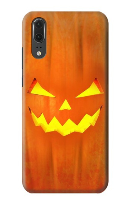 W3828 Pumpkin Halloween Hard Case and Leather Flip Case For Huawei P20
