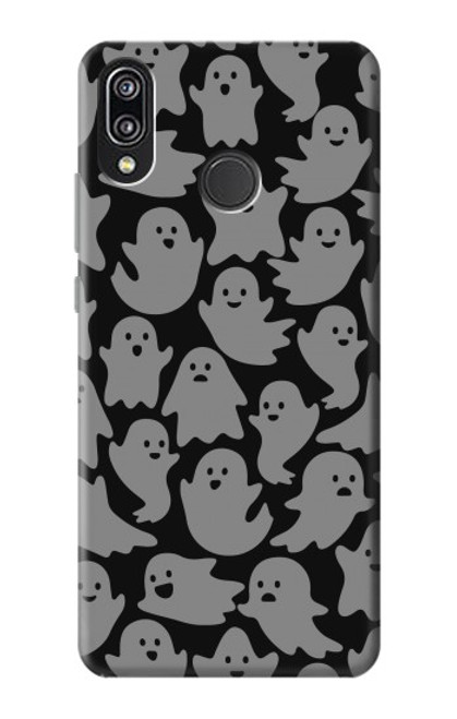 W3835 Cute Ghost Pattern Hard Case and Leather Flip Case For Huawei P20 Lite