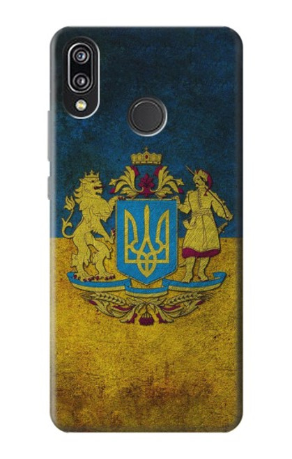 W3858 Ukraine Vintage Flag Hard Case and Leather Flip Case For Huawei P20 Lite