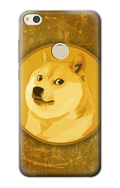 W3826 Dogecoin Shiba Hard Case and Leather Flip Case For Huawei P8 Lite (2017)