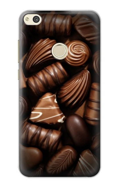 W3840 Dark Chocolate Milk Chocolate Lovers Hard Case and Leather Flip Case For Huawei P8 Lite (2017)