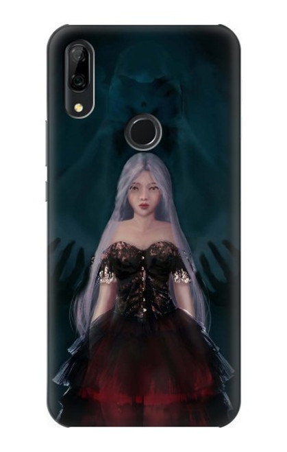 W3847 Lilith Devil Bride Gothic Girl Skull Grim Reaper Hard Case and Leather Flip Case For Huawei P Smart Z, Y9 Prime 2019