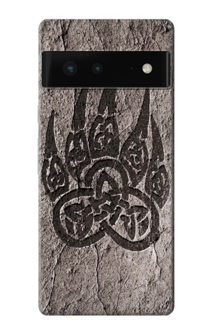 W3832 Viking Norse Bear Paw Berserkers Rock Hard Case and Leather Flip Case For Google Pixel 6