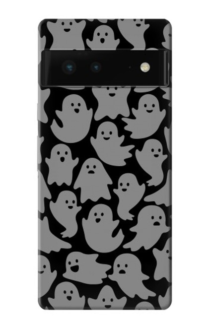 W3835 Cute Ghost Pattern Hard Case and Leather Flip Case For Google Pixel 6