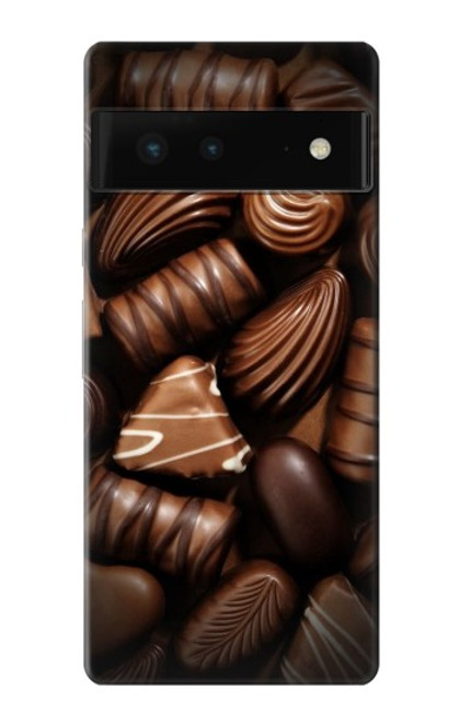 W3840 Dark Chocolate Milk Chocolate Lovers Hard Case and Leather Flip Case For Google Pixel 6