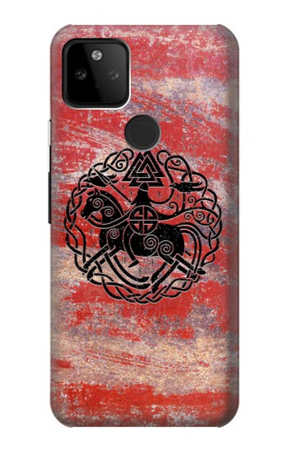 W3831 Viking Norse Ancient Symbol Hard Case and Leather Flip Case For Google Pixel 5A 5G
