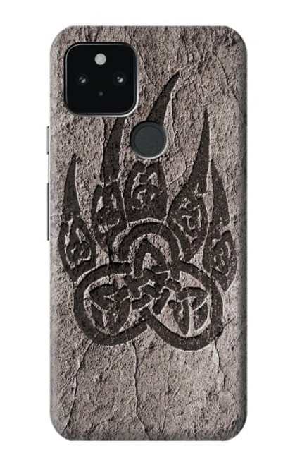 W3832 Viking Norse Bear Paw Berserkers Rock Hard Case and Leather Flip Case For Google Pixel 5