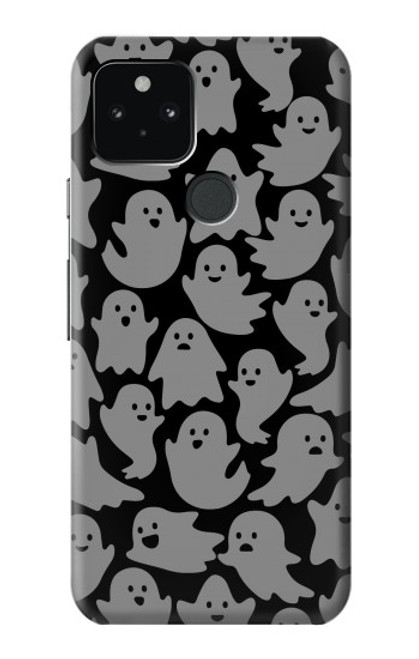 W3835 Cute Ghost Pattern Hard Case and Leather Flip Case For Google Pixel 5