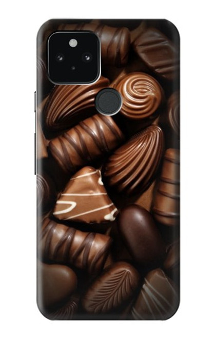 W3840 Dark Chocolate Milk Chocolate Lovers Hard Case and Leather Flip Case For Google Pixel 5