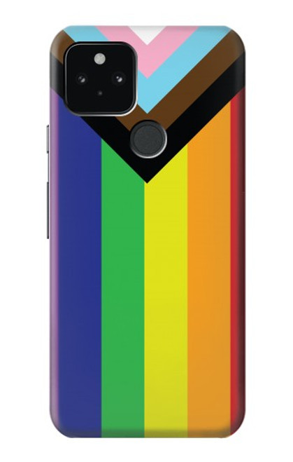 W3846 Pride Flag LGBT Hard Case and Leather Flip Case For Google Pixel 5