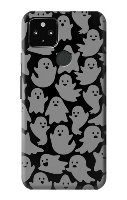 W3835 Cute Ghost Pattern Hard Case and Leather Flip Case For Google Pixel 4a 5G