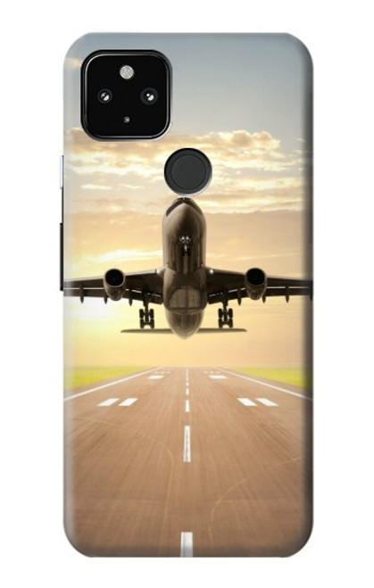 W3837 Airplane Take off Sunrise Hard Case and Leather Flip Case For Google Pixel 4a 5G