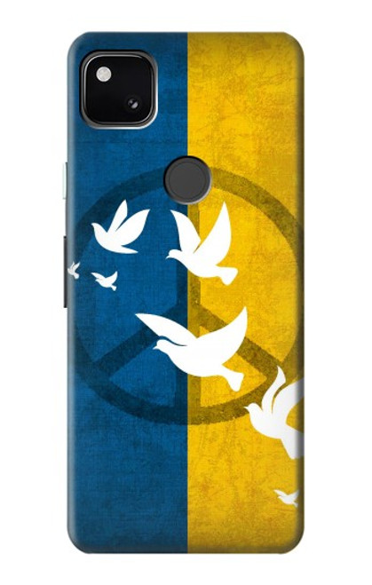 W3857 Peace Dove Ukraine Flag Hard Case and Leather Flip Case For Google Pixel 4a