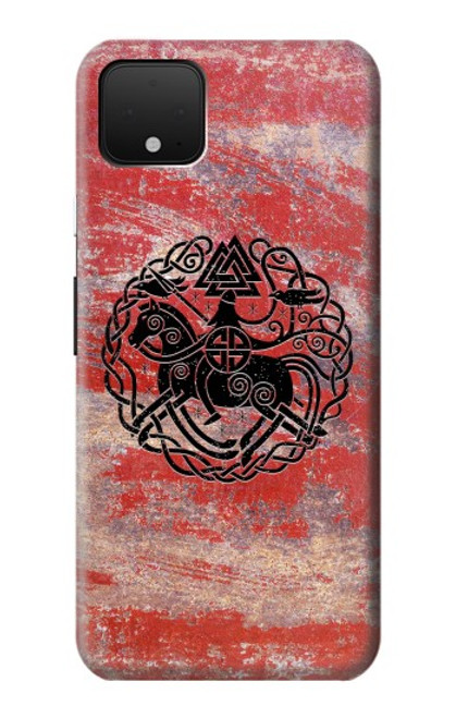 W3831 Viking Norse Ancient Symbol Hard Case and Leather Flip Case For Google Pixel 4