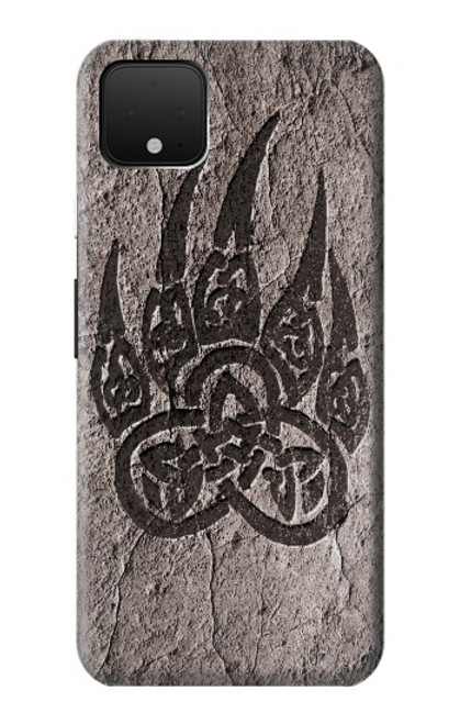 W3832 Viking Norse Bear Paw Berserkers Rock Hard Case and Leather Flip Case For Google Pixel 4
