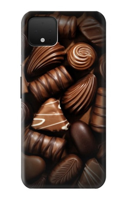 W3840 Dark Chocolate Milk Chocolate Lovers Hard Case and Leather Flip Case For Google Pixel 4