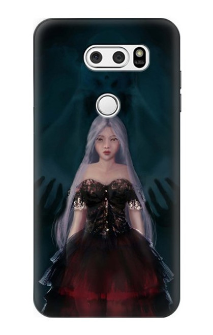 W3847 Lilith Devil Bride Gothic Girl Skull Grim Reaper Hard Case and Leather Flip Case For LG V30, LG V30 Plus, LG V30S ThinQ, LG V35, LG V35 ThinQ